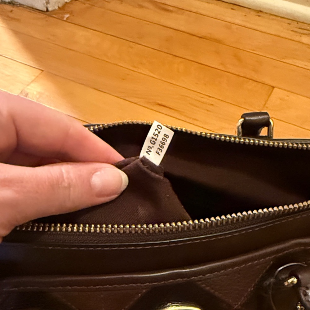 Coach Brown Patchwork Leather Briefcase Satchel - image 2